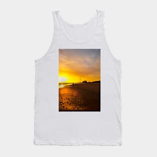 Early morning stroll along the beach Tank Top